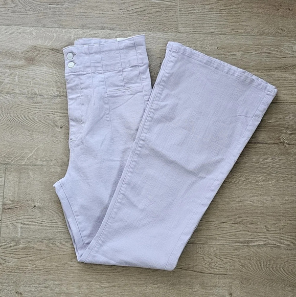 NWT Free People Jayde Jeans - High Rise, Flare Leg lavender - Picture 10 of 10